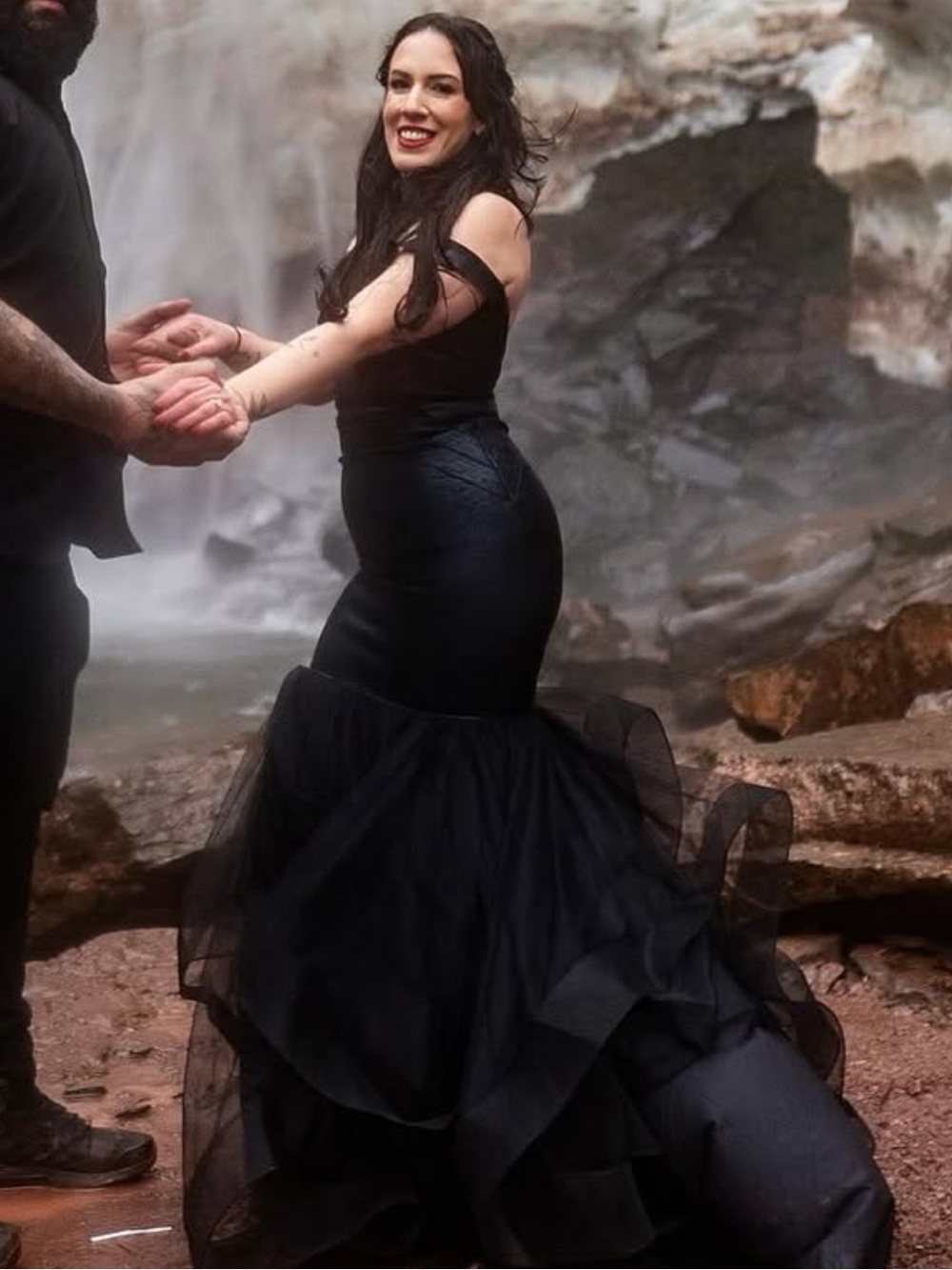 Black Mermaid Wedding Dress